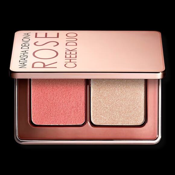 NATASHA DENONA Warm Rose Cheek Duo - Cream Blush and Highlighter - New in Box - Picture 1 of 3